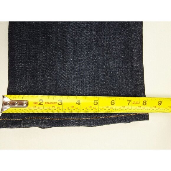 Frame Size 27X26 Womens Blue Le Crop Mini Boot Blue Denim Embroidered Logo Jeans - Picture 4 of 14